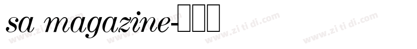 sa magazine字体转换